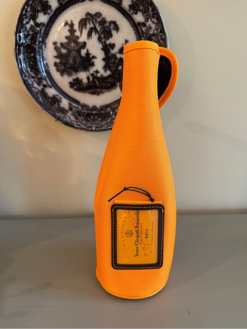 Veuve Clicquot Orange Bottle Sleeve Vase Cover